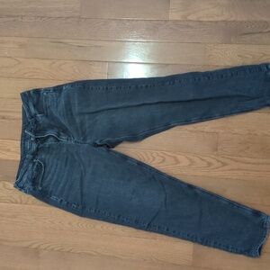 American Eagle Black Strigid Mom Jean Size 12